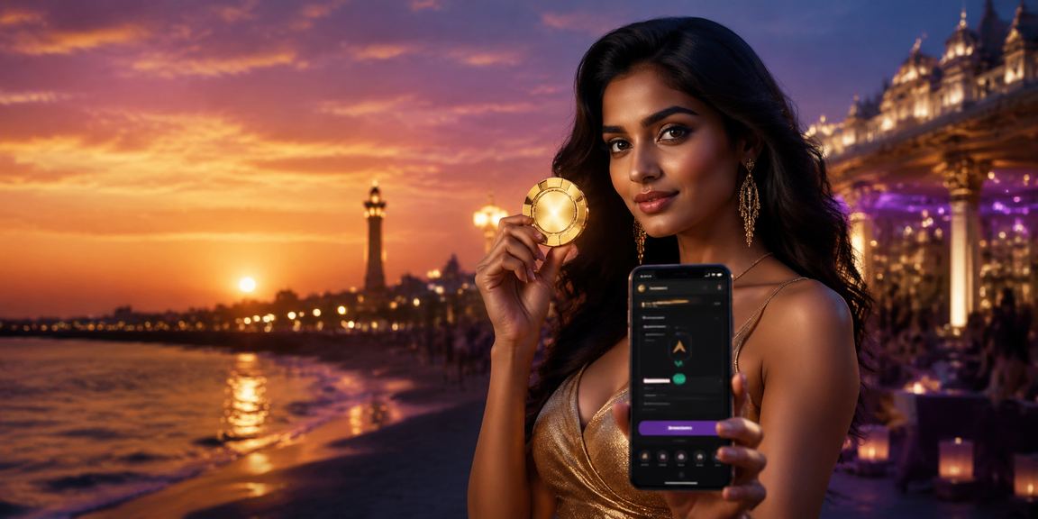 Live Indian casino dealer engaging players at the table
